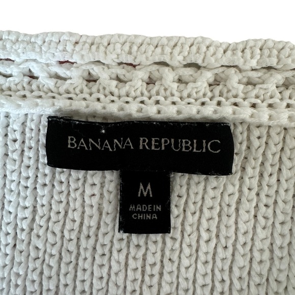 Banana Republic Cropped Sweater Tank, White, Size M - Picture 4 of 6